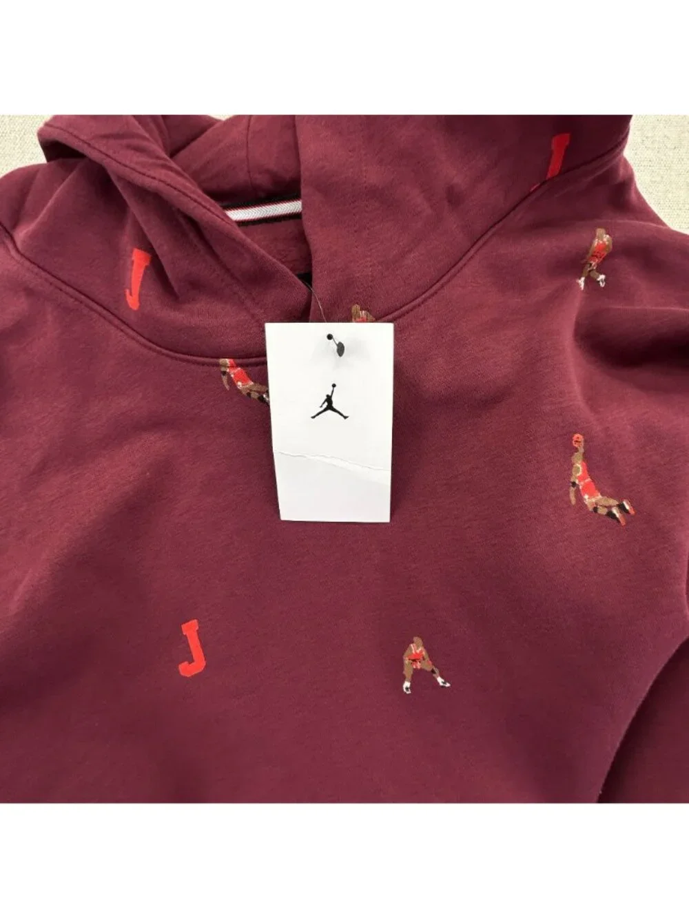 Nike Air Jordan Essentials Holiday Fleece Hoodie 3XL Burgundy NWT DV9392-680